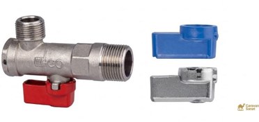 تصویر شیر پیسوار فیلتردار سایز 1/2 اینچ – 1/2 اینچ فشار 10 بار برند کیز ایران 