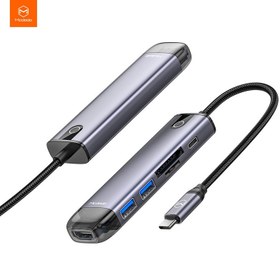 تصویر هاب 6 پورت USB-C مک دودو مدل MC-HU-7740 - خاکستری 