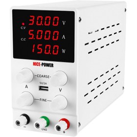 تصویر منبع تغذیه 30 ولت 5 آمپر نایس پاور NICE POEWR/TSI SPS305 ( اصلی ) POWER SUPPLY