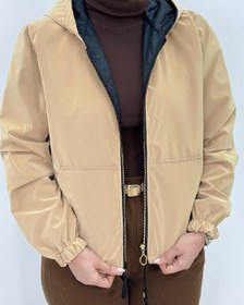 تصویر کاپشن سیلیکونی کوتاه - داخل پشم شیشه - آستر دار -فری سایز - تنخور عالی Short Silicone Jacket Fiberfill Interior Lined Free Size