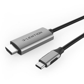 تصویر کابل USB-C به HDMI لنشن مدل CU707 طول ا Lention USB-C to HDMI Cable 1.8m CU707 Lention USB-C to HDMI Cable 1.8m CU707