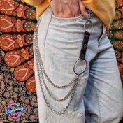 تصویر زنجير شلوار چرم دار سه ردیفه 