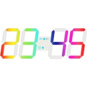 تصویر ساعت دیجیتال دیواری مینیمالRGB (16رنگ) 15*43 