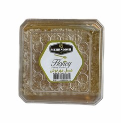 تصویر عسل با موم کریستالی تخت 