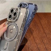 تصویر قاب سواروسکی نگین دار مناسب برای گوشی موبایل سامسونگ گلکسی Samsung Galaxy A14 / A15 / A16 / A25 / A26 / A35 / A36 / A54 / A55 / A56 / S24 FE / S23 Ultra / S24 Ultra / S25 Ultra 