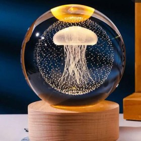 تصویر گوی لیزری طرح عروس دریایی 