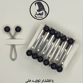 تصویر گیره استیل دوطرفه کهن-بسته 12 عددی-طرح 1 