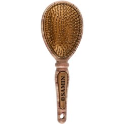 تصویر برس طرح چوب ثمین 1 Samin Wooden Design Hair Brush