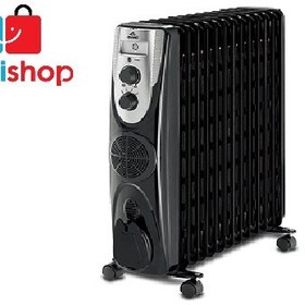 تصویر شوفاژ برقی ایوولی 13پره (فن دار)مدل EVOH- 13FW-B EVVOLI EVOH-13MFWB HEATER fan