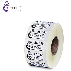 تصویر لیبل کاغذی تاپ لیبل دو ردیف 50x25 ا 50x25 2x Thermal Printer Paper Label 50x25 2x Thermal Printer Paper Label