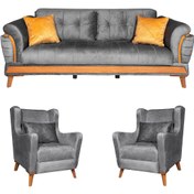 تصویر مبل راحتی 5 نفره دکورابو لاریسا کد 2250 کاتن مدل 101793 