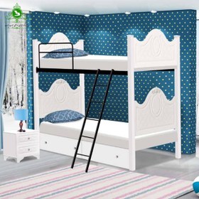 تخت خواب دوطبقه مدل آرامش برند آغاج سایز 200×90