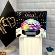 تصویر رقص نور نیم‌کره اسپیکردار آریانا مدل بلوتوثی | نورپردازی ۳۶۰ درجه و پخش موسیقی باکیفیت Ariana Bluetooth Half-Sphere Disco Light Speaker | 360° Lighting and High-Quality Music Playback