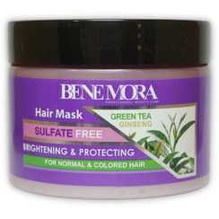 تصویر ماسک مو داخل حمام چای سبز و جنسینگ بنمورا 500 میل Benmora Green tea and ginseng bath mask 500 ml