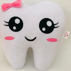 تصویر بالش عروسک دندون دختر سایز36×35 