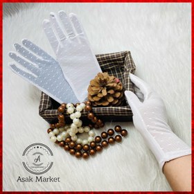 تصویر دستکش گیپوری سفید 