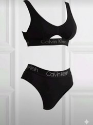 تصویر ست لباس زیر زنانه Calvin Klein - طوسی / XL 