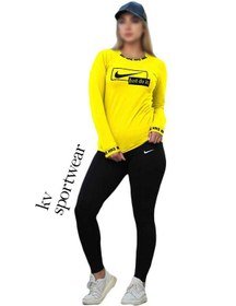 تصویر تیشرت شلوار آستین بلند ورزشی زنانه NIKE Nike Womens Long Sleeve Sports TShirt