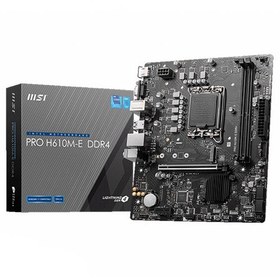 تصویر مادربرد ام اس آی مدل PRO H610M-E DDR4 MSI PRO H610M-E DDR4 Motherboard