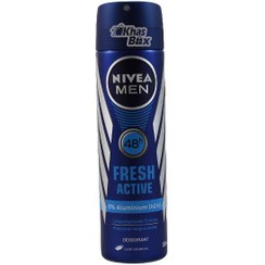 تصویر اسپری دئودورانت مردانه نیوا فرش اکتیو حجم 150 میل Nivea Fresh Active Deodorant Spray For Men 150ml