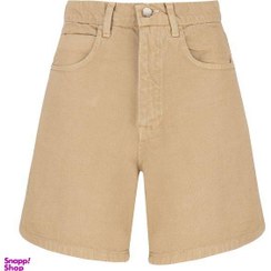 تصویر شلوارک زنانه سرژه مدل 229126 کتان رنگ کرم 