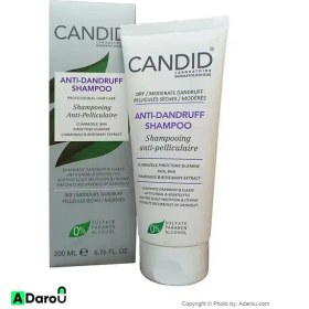 تصویر شامپو ضد شوره کاندید مناسب موی خشک و ملایم 200 میل candid anti-dandruff shampoo 200 ml