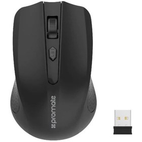 تصویر ماوس بی سیم پرومیت مدل CLIX-8.BLACK Promate CLIX-8.BLACK Wireless Mouse