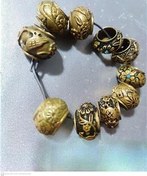 تصویر حلقه پای کبوتر برنجی 