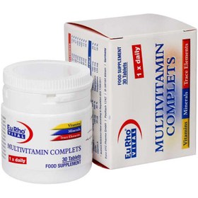 تصویر قرص مولتی ویتامین کامپلت یورو ویتال 60 عددی ا Multivitamin Complets Multivitamin Complets