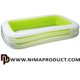 تصویر استخر بادی اینتکس مدل شفاف مستطیل 56483 Intex 56483 Inflatable Pool