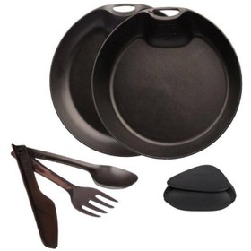 تصویر ست ظروف تک‌نفره لایف کمپ | مدل کمبو |– سبک، کاربردی، جمع‌وجور 6تکه 