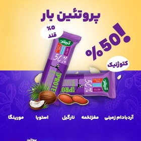 تصویر پک 24 عددی پروتئین بار کتو آبیش 