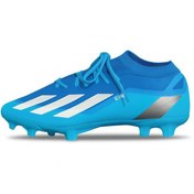 تصویر کفش فوتبال آدیداس مسی Crazy Fast سفید آبی 