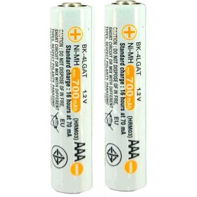 تصویر باتری شارژی نیم قلمی پاناسونیک مدل BK‑4LGAT AAA 