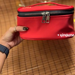 تصویر کیف آرایش صندوقی بزرگ - قرمز 