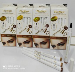 تصویر ماژیک هاشور ابرو 4 خط فلورمار 48 ساعته ضد آب (استخری)شماره ۰۴ Hashore eyebrow magic 4 lines Flormaer 48 hours waterproof (pool) number 04