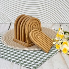 تصویر زیر لیوانی رنگین کمانی 