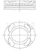 تصویر پیستون ماهله کد 081PI00126000 مخصوص بی ام و های دارای موتور B48 