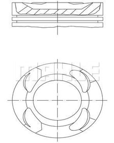 تصویر پیستون ماهله کد 081PI00126000 مخصوص بی ام و های دارای موتور B48 