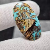 تصویر نگین سنگ طبیعی فیروزه معدنی نیشابور کد 32382 