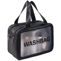 تصویر کیف آرایشی واش بگ دو زیپ سایز بزرگ ضدآب 