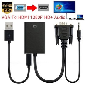 تصویر تبدیل VGA به HDMI VGA to HDMI Converter