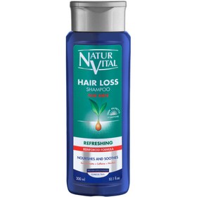 تصویر شامپو ضد ریزش مردانه نچرال ویتال NaturVital hair loss shampoo for men 300 ml