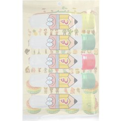 تصویر بسته 5 عددی کپسول گیفت کندی باکس نشانه حرف غ 