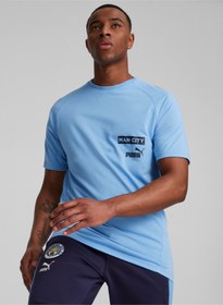 تصویر تی‌شرت فوتبال مردانه کژوال منچستر سیتی F.C. برند puma Manchester City F.C. Casuals Mens Football T-Shirt