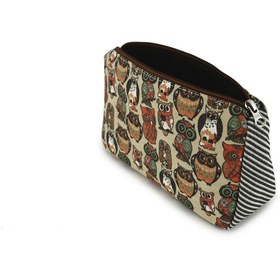 تصویر کیف مچی کتان طرح Owls 