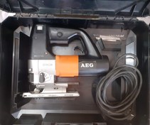 تصویر اره عمود بر گیربکسی ۶ دور دیمر دار ۶۰۰ وات آاگ آلمان اصلی مدل AEG STEP 1200 BX در حد نو 