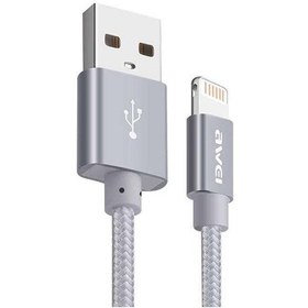 تصویر کابل کوتاه آیفونی فست شارژ Awei CL-988 30cm Awei CL-988 30cm Lightning Cable