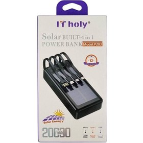 تصویر پاوربانک آی تی هولی مدل P203 ظرفیت ۲۰۰۰۰ میلی آمپر 