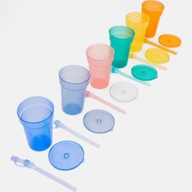 تصویر ست 6 عددی لیوان کودک با نی چیبو آلمان 